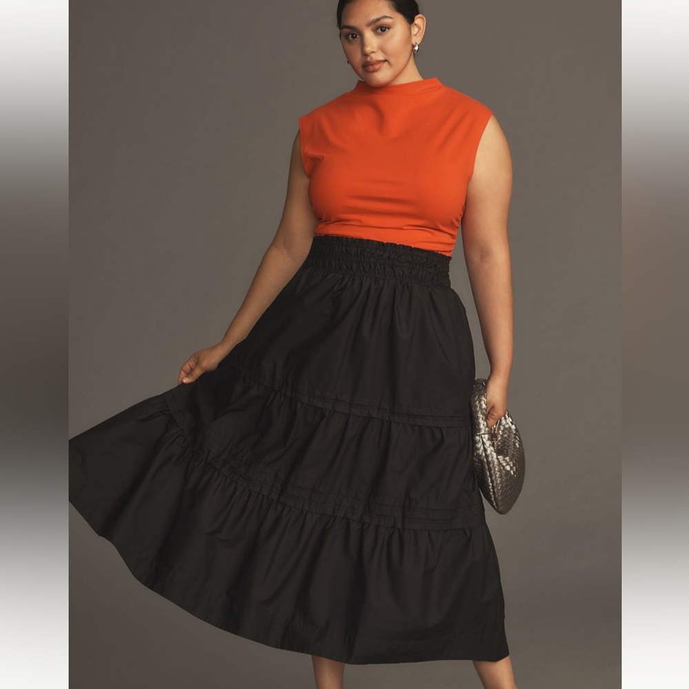 Anthropologie Somerset black skirt